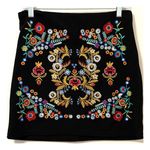 SheIn Floral Botanical Embroidered High-Rise Mini Skirt Size 8/10 Festival Rock Y2K Photo 2