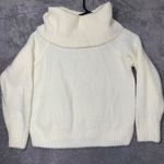H&M Women’s White Turtleneck Sweater Size Small Cozy Knit Polyamide Acrylic Photo 5
