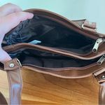 Patchwork Soft Leather Handbag Purse Shoulder Bag Coin & Wallet 3pc Set Brown Photo 6