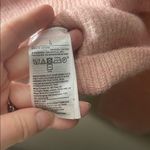 Gap large Soft Pink Crew Neck eyelet Sweater acrylic poly spandex comfy cozy Photo 5
