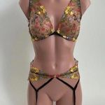 Victoria's Secret  Dream Angels Unlined Plunge Bra and Garter set Photo 0