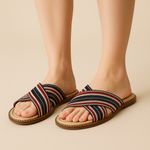 Topshop Elegant Striped Sandals for Women Photo 0