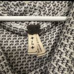 We The Free  Cowl Neck Black and White Knit Tank Top Large Photo 3