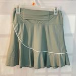 Stretchy Gray Shorts Lined Nylon Blend Tennis Skirt Skort Size Small Photo 1