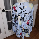 Free People ‎ Womens Blue Floral Bella Tunic Top/Dress Small Photo 1