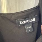 EXPRESS Black Draped Bodysuit Photo 1