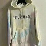 Independent trading CO. 𝅺Tie dye‎ unisex sweatshirt, Small Yellow Photo 0