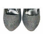 Le Miu ELSA Silver Rhinestone Bling Platform Stiletto Heels Wedding Prom Sz 8.5 Photo 6