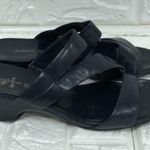 Andrew Geller  navy blue‎ sandals Photo 2
