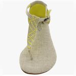 Toms  Women’s Playa Sandal, Yellow burlap Photo 1