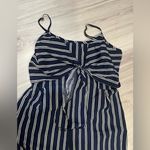 Striped‎ Navy Jumpsuit Blue Size XL Photo 4