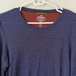 Bombas  Merino Wool Tencel Blend Long Sleeve Shirt Dark Blue Large Photo 1