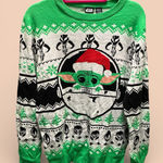Star Wars  Festive Green Crewneck Sweater Photo 0