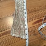 Chico's  Open Knit Kimono Sz LG (2) Lightweight Fringe Pink Tan Beach Boho Festiva Photo 11