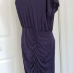 West Kei  Women's Dress Short Sleeve Navy Blue Body-con Ruched Jersey Knit Size M Photo 1