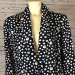 Vintage Studio by Michelle Stuart navy white Polkadot jacket & skirt size medium Blue Photo 4