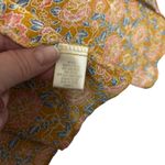 Self Esteem  Women Top M Gold Boho Floral Print Crochet Trim Indie Parisian Fairy Photo 9