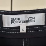 Diane Von Furstenberg  Black Pencil Skirt with Front Zipper Photo 1