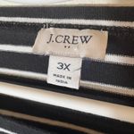 J.Crew  Black White Striped Long Sleeve Boat Neck Top Size 3X Photo 3