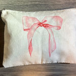 Cosmetic Pouch with A Cute Pink Bow White Photo 0