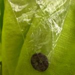 Aria  Handmade Italian Linen Monalisa Vest Dress Size Medium In Kiwi Sleeveless Photo 6