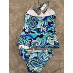 Trina Turk New. paisley swirl tankini set. Retails $168. Size 4 Photo 6