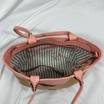 Dooney & Bourke Dooney And Bourke Beacon Weave Coral Pink Zip Tote Purse Bag Photo 8