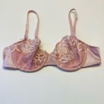 Wacoal 65781 Seductress Semi Demi Sheer Floral Embroidered Bra Size 34B Pink Photo 5