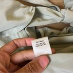 Stone Cold Fox  Sage Green Silk Ruffle Tie Crop Top Photo 8