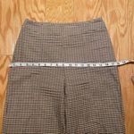 SheIn Brown Plaid Straight Leg Pants Photo 4