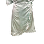 Hill House The Nima Silk Wrap Dress in Mint Size Small Green Photo 5