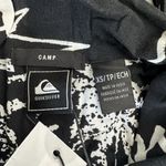 Quiksilver camp jungle fever Black White Floral Button Up dress womens Size XS Photo 4