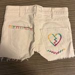 Current/Elliott Current Elliot embroidered cut off shorts size 0/23 Photo 7