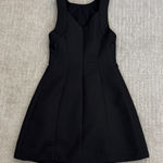 Armani Exchange Black Mini Dress a line quilted low back classic LBD Photo 0
