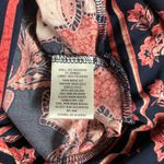 JM Collection  Navy and Pink Patterned Midi Dress Photo 4