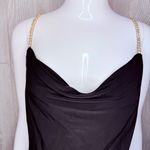 Cache Vintage  sleeveless black rhinestone detail strap and back design sz medium Photo 7