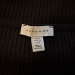 Topshop Black Square Neck Tank Bodysuit Photo 4