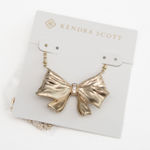 Love Shack Fancy Kendra Scott X - Gold Bow Necklace Photo 0