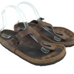 Birkenstock Gizeh Sandals Brown 39 Mens 6 Womens 8 Photo 0