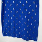 C&C California CC California Pineapple Print T Shirt Dress Blue Gold Summer Beach Casual Size S Photo 3