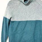 Summersalt  Luxe Wool Cashmere Blend Green Two-Tone Mock Neck Sweater Size Small Photo 2
