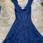 Candie's Royal Blue Super Short XS Lace Canfdies Dress Photo 0