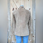 Vintage St Johns Bay Tan Washable Suede Boho Blazer Jacket~S~ Photo 3