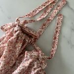 Zimmermann  sunny skater linen shirt dress pink floral Sz Small coastal festival Photo 6