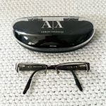 Armani Exchange Brown Tortoise Rectangular Half Rim Reading Glasses AX141 HQE Photo 9