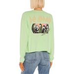 Daydreamer  Def Leppard Crop Tee in Lime Green size Medium Photo 1