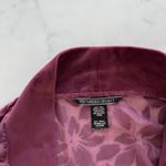 Victoria's Secret Vintage Floral Velvet Burnout Maroon Kimono Robe M/L Feminine Photo 4