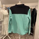 The North Face Fleece Women's TKA Glacier Snap Pullover Wasabi Green & Black Photo 2