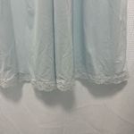 Vintage Shadowline Blue Sheer Lace Nylon Chemise Nightgown Small Photo 3