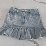 Hollister  Blue Ruffled Mini Skirt - size 11 Photo 0